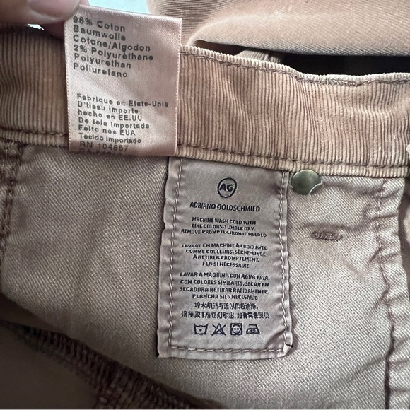 Adriano Goldschmidt Women’s 27R The Prima Mid-Rise Cigarette Corduroy Pants EUC - Picture 10 of 10